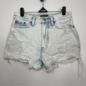 Abercrombie & Fitch Annie High Rise Distressed Short size 25